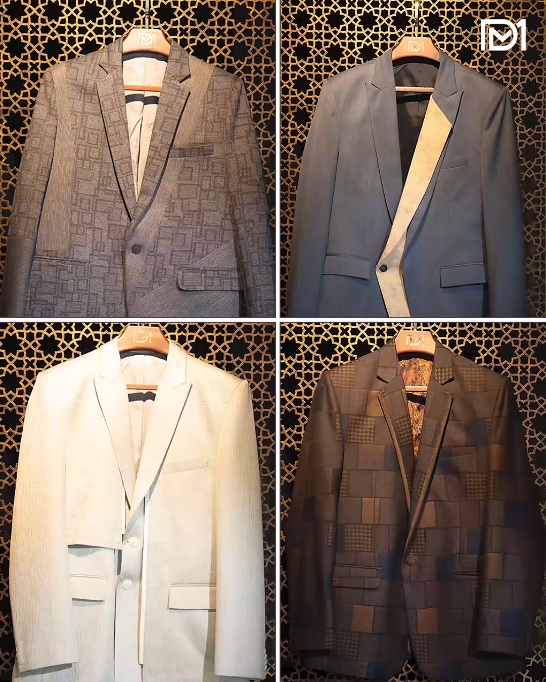Selection of tailored suits and blazers